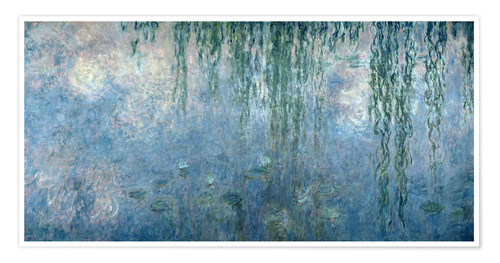Les Nymphéas : Le Matin clair aux saules (détail), Claude Monet